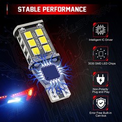 LED 921 Reverse Backup + 2825 License Plate Light for GMC Sierra 1500 2014-2020