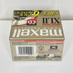 6 Pack Maxell XLII 60 High Bias Audio Cassette Tapes Blank XLII-60 New Sealed