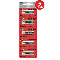 Toshiba A23 12Volt 23AE 21/23 GP23 23A 23GA MN21 Battery (5 Pack)
