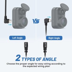 EWAY Dash Cam Mircro USB Power Cord 16.5ft, 2.0 A to Micro-B 16.5 feet
