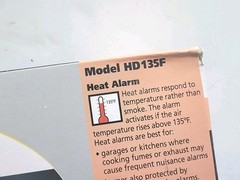 Kidde HD135F Interconnected 120V AC Wire-in Heat Detector Alarm Home Safety