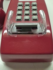 Red Cortelco 255447-VBA-20M Wall Phone Corded – Retro Push Button Phone A2