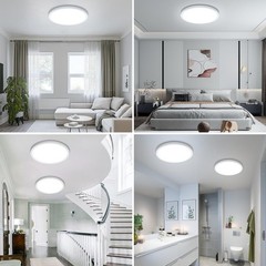 SunRider LED Flush Mount Ceiling Light 1 Count (Pack of 1), Daylight White