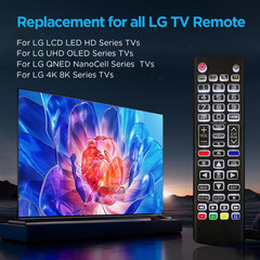 Replacement Backlit Remote Control for LG Smart TV, for LG LCD LED HD UHD OLED Q