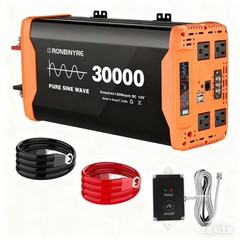 3000W Car Power Inverter DC 12V To AC 110V Pure Sine Wave Solar Converter LCD