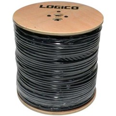 RG6 Outdoor Direct Burial Gel Coax Cable 3GHz Underground 18 AWG Coaxial 1000ft