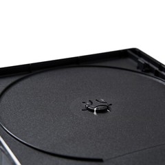 5 Standard 14mm Multi Hold 6 Disc Six CD DVD Black Case Movie Box 2 Trays