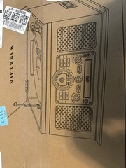 Victrola The Quincy 6-in-1 Bluetooth Record Player Turntable Mahogany New In Box
