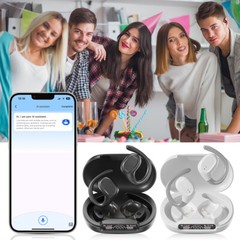 Bluetooth Headset Wireless Earphones Earbuds Stereo Headphones TWS 5.3 Ear Hook
