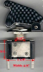 Carbon Fiber Illuminated Red Led Toggle Switch New Ship From Usa