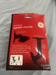 GE Universal Speaker Mounting Brackets – Wall or Ceiling Mount – NEW – SEALED