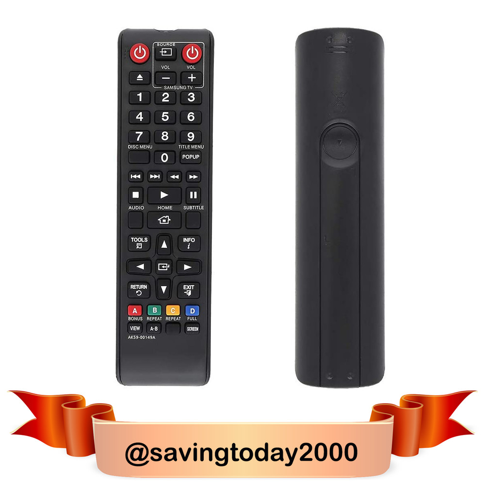 AK59-00149A Universal Remote Control fit for Samsung BLU-RAY DISC DVD PLAYER