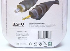 BAFO Premium 24K Gold Plated Composite RCA A/V Audio Video Cable 14′ 14FT