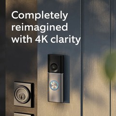 Ring Wired Doorbell Pro (3rd Gen) with Retinal 4K Camera (Deep Silver)