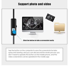 6LED USB Snake Endoscope Borescope HD Inspection Camera For Android Type C Lot