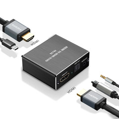 4K * 2K HDMI Stereo Audio Video Extractor Converter HDMI+ Optical SPDIF 3.5mm n
