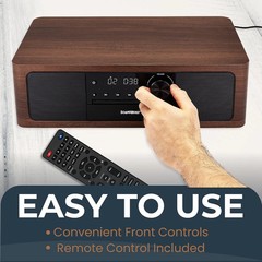 SoundBeast Stereo Shelf System with CD Player, Bluetooth, FM Radio, USB Playback