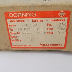10x DRALORIC Ceramic Trimmers Resistor 220Kohm 20% 70 WTD-K-P-C