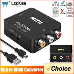 HDMI To RCA AV Adapter Converter Cable CVBS 3RCA 1080P Composite Video Audio