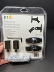 INIT Home Theater Speaker Mounts NT-SWM2B, Black, Mount to Wall or Ceiling, New