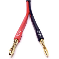 CNCESS Cess-057X2 Dual Banana Plugs Splitter, 2 Male to 4 Female Banana Jack Ada