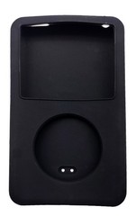 Silicone Case for Apple iPod Classic 5th / 6th / 7th Thin – Solid Colors Black