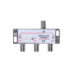 3-Way TV Coaxial Cable Splitter 5-2300 MHz for RG6 RG59 Antenna HDTV Satellite