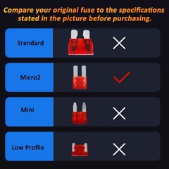 Micro 2 Car Blade Fuses Assortment Kit – Micro2 [Multiple Colors]