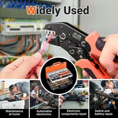 Spade Connector Crimping Kit, 28 Types Wire Connector Kit Wire Crimper AWG
