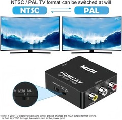 1080P AV RCA to HDMI 1080P RCA CVBS Video Audio Composite Converter Mini Adapter