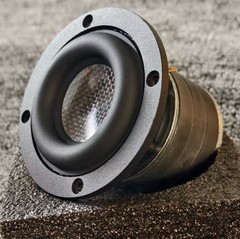 3.5 Inch High Excursion Subwoofer | Carbon Fiber Cone | Dual Spider Design