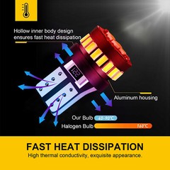 10PCS T10 194 168 24SMD LED Interior Light Bulbs Super Bright Canbus Xenon White