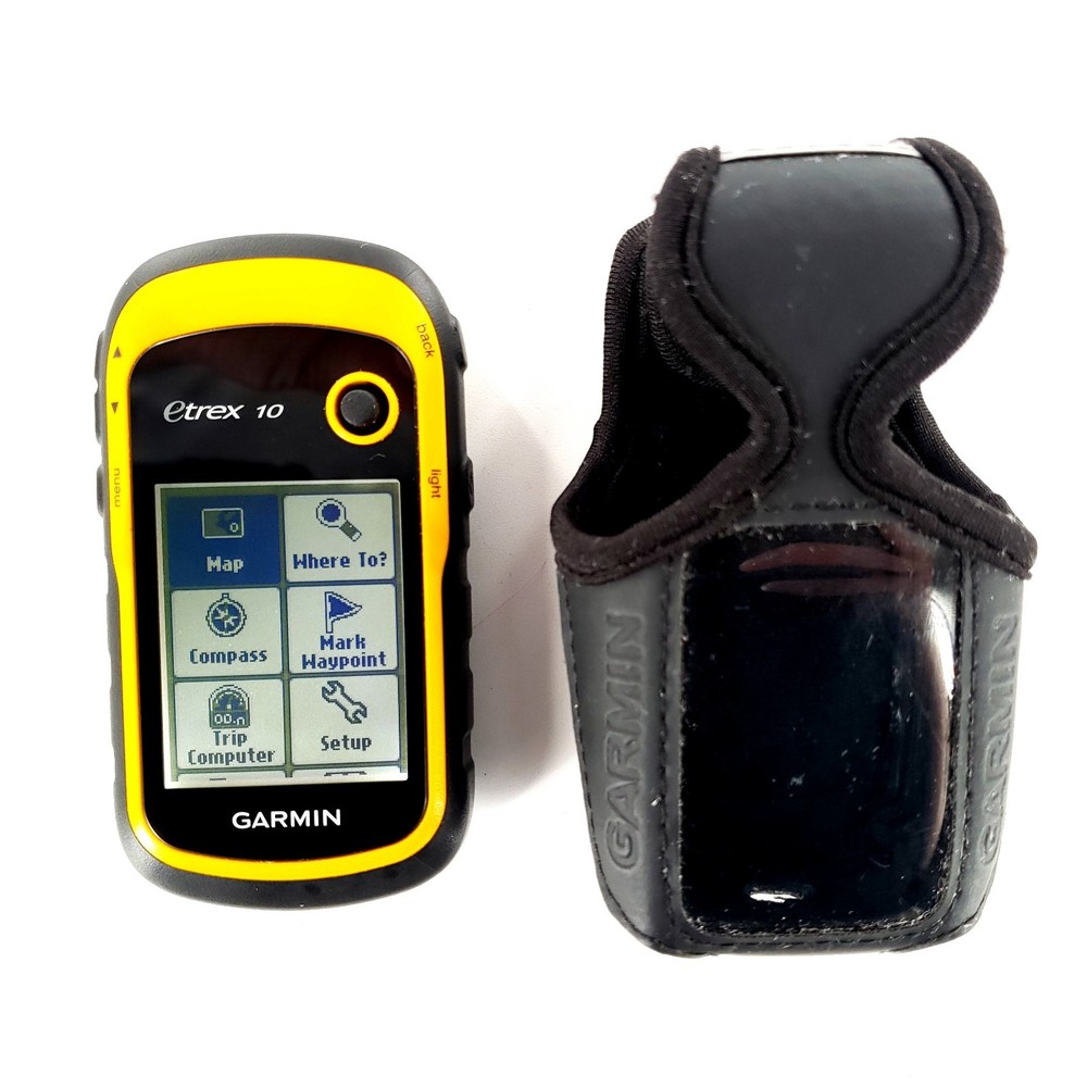 Garmin eTrex 10 2.2 inch Handheld GPS Receiver Navigator Yellow Tested & Works