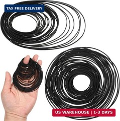 80Pcs Flat Cassette Belts 40-135mm Mix Rubber Drive Belt Kit 0.7mm 1mm for CD VC
