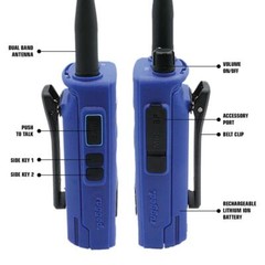 Rugged R1 Business Band Handheld – Digital and Analog Walkie Talkie VHF and UHF