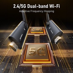 Lemorele R1040 WirelessHDMI 1080P60Hz 100M 2.4G+5G WiFi for TVProjector Display