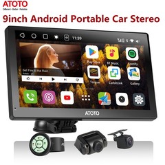 ATOTO Android 10 9″ 4+32G Android Auto Car Stereo GPS 4G LTE SIM Dash & Rear Cam