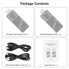Wireless HDMI Transmitter & Receiver 2.4G/5G HD Screen Mirroring Adapter 2026
