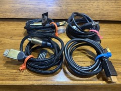 FosPower 5 Ports HDMI Switch with remote, power supply & cables-tested