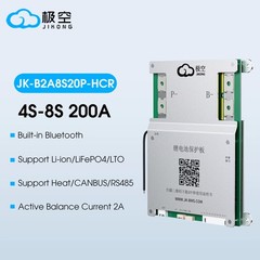 JK Smart BMS 4S-8S 200A Active Balance 2A BMS LiFePo4 Li-ion Battery BMS BT HRC