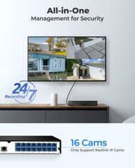 Reolink 16CH NVR Network Video Recorder for Security Camera System with 4TB HDD