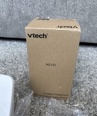 VTECH VG131 WHITE CORDLESS PHONE DECT 6.0 LIGHTED DISPLAY CALLER ID