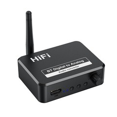Converter AUX 2 RCA Bluetooth 5.0 Receiver Digital Optical to Analog DAC Audio