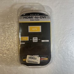 Belkin HDMI To DVI Video Cable 6ft Brand New, High Def 1080p
