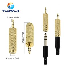 1p 6.3mm 1/4″ Male plug to 3.5mm 1/8″ Female Jack Stereo Headphone Audio Adapter