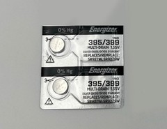 2 Energizer 395 SR927W Silver Oxide 1.55V Low Drain Coin Cell Batteries