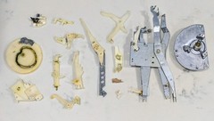15 Original OEM Interior Plastic & Metal Parts For Technics SL-3300 Turntable
