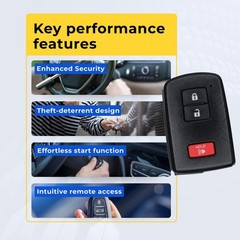 Replacement Smart Key Fob for Toyota Tacoma 2022 FCC HYQ14FBB Part Number