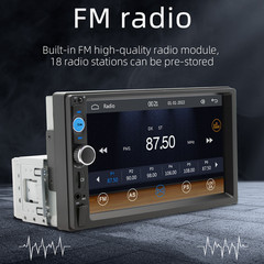 Single 1Din 7″ Touch Screen Stereo Bluetooth Radio Car Apple/Android Carplay GPS