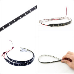 Lot Waterproof 12”/15 DC 12V Motor LED Strip Underbody Light For Car Motorcycle